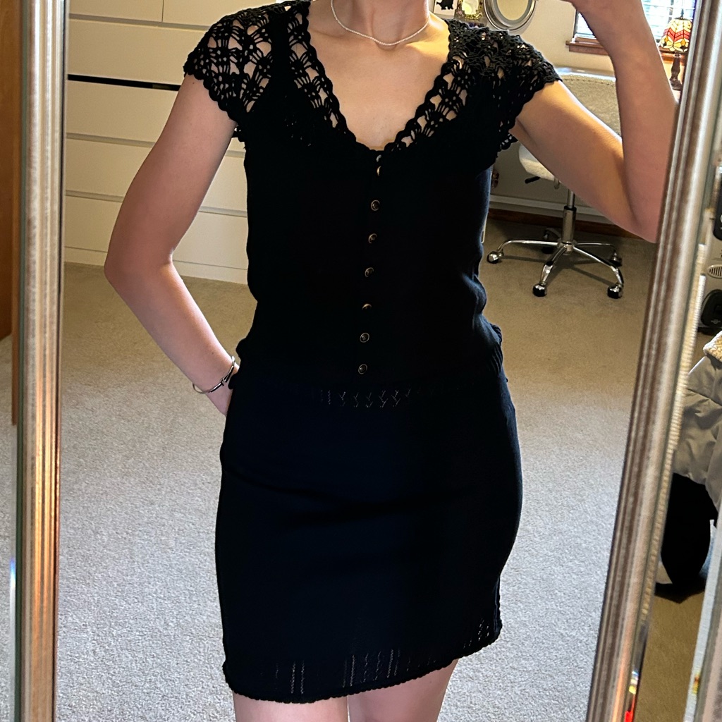 Nwt Charlotte Tarantola Knit Dress & Coverup Set